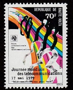 Burkina Faso # 495,  Telecommunications Day, Mint NH, 1/2 Cat.