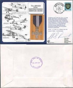 DM5a Award of the Distinguished Service Cross Signed by H.J. Lomas (A)