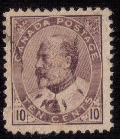 CANADA Sc 93 Used 10c KG VII Centering Very Fine