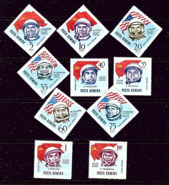 Romania C151-60 MNH 1964 Astronauts    (ap5355)