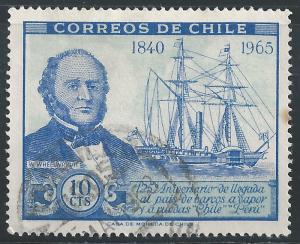 Chile #358 10c William Wheelwright & SS Chile