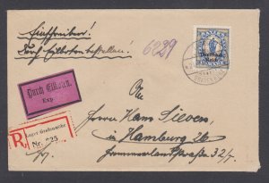 Bavaria Sc 267 on 1920 SPECIAL DELIVERY cover, overpaid Inflation Era Rate 4