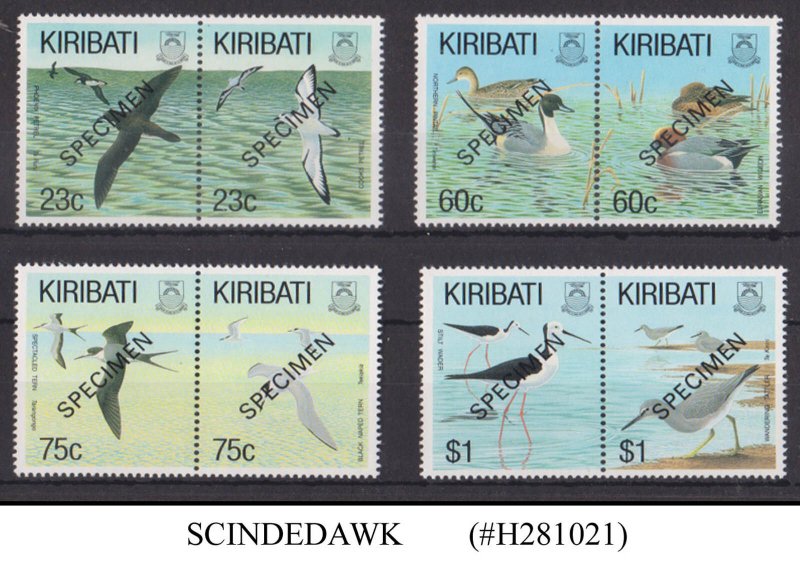 KIRIBATI - 1993 WATER BIRDS - 8V - MINT NH SPECIMEN