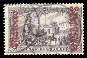 German Colonies, German Offices in Morocco #31 Cat$52.50, 1905 3p75c on 3m, used