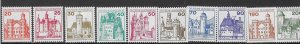 Germany #1232-1240A Scenic Regions in Germany (MNH) CV $7.70