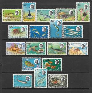 MARINE LIFE - British Indian Ocean Territory #16-33  MNH/MLH