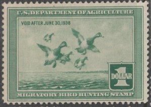 U.S. Scott Scott #RW4 Duck Stamp - Mint Single