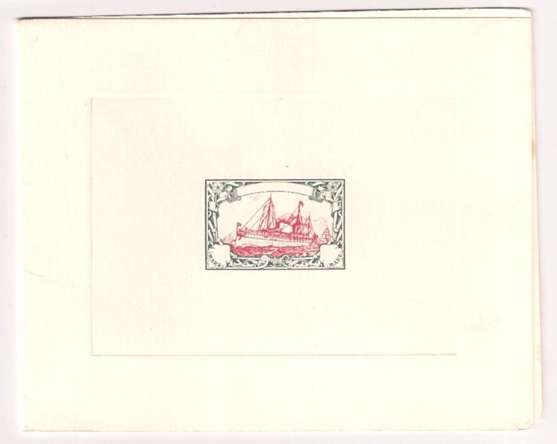 GERMANY: Kaiser Yacht design private pull on card VF SCARCE!