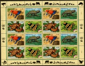 UNITED NATIONS Sc# NY 908-11 GE453-6 VI376-91 2006 Endangered Species Sheets MNH