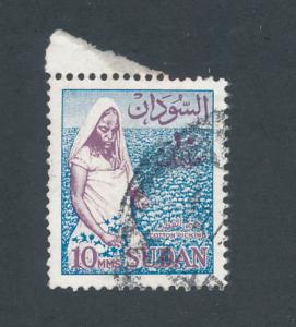 Sudan 1962 Scott 147 used - 10m, Cotton picker