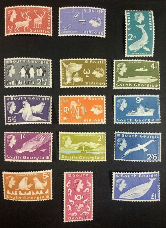 MOMEN: SOUTH GEORGIA SC #1-15 1963 MINT OG NH £200+ LOT #68168