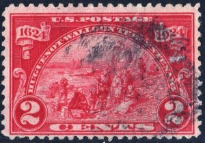 SC#615 2¢ Huguenot-Walloon Issue (1924) Used