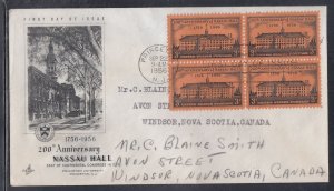 United States Scott 1083 Art Craft FDC -Nassau Hall 