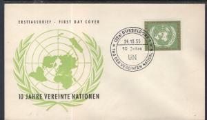 Germany 736 United Nation U/A FDC