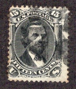 US #77 Fifteen Cent Lincoln AVG/U  ~jm-1612