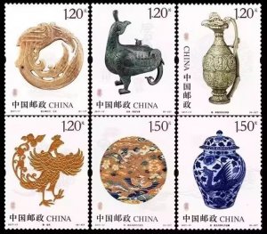 China 2017-17 Stamp China Phoenix cultural relics Stamps 6V,   MNH