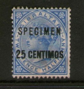 Gibraltar 1889 Sc 25 SPECIMENT MH