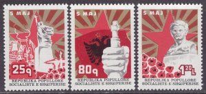 Albania MNH 1789-91 Victory Monument 1977 SCV 5.05