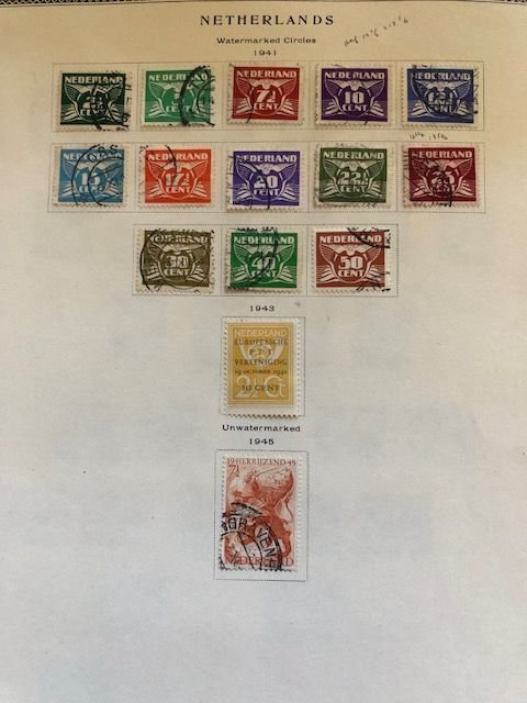 Netherlands 1930 to 1960 - 10 Scans