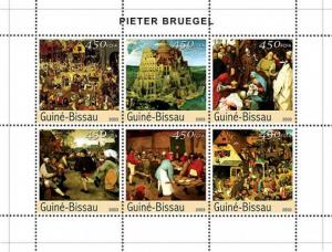 GUINEA BISSAU 2003 SHEET BRUEGEL ART PAINTINGS