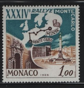 MONACO   600  MNH  RALLY MINSK TO MONTE CARLO ISSUE 1964