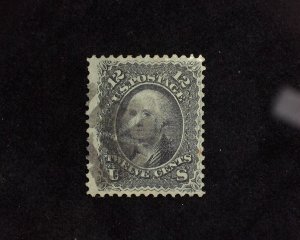 HS&C: Scott #97 Used Intense color and faint cancel. F+ US Stamp