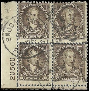 US - #704 - Used - Plate Block