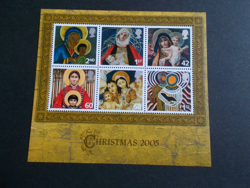 GB QEII 2005 Christmas Issue (ordin Gum) Miniature Sheet MS2588 Cat £10.50 M/N/H