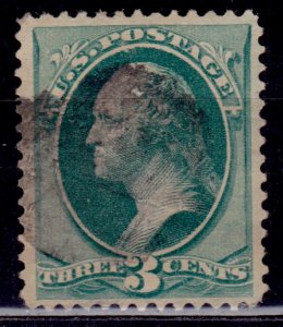 United States, USA, 1881, Washington, 3c, Scott# 207, used