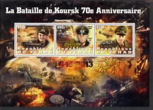 Chad 2014 70th Anniversary of Battle of Koursk #1 perf sh...