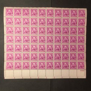 US, 960, WHITE, FULL SHEET, MINT NH, 1940'S COLLECTION