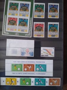 Worldwide Topicals -- sports, mostly Olympics MNH in a large stock book CV $715