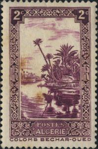 ALGÉRIE / ALGERIA - 1936/7 2c lilac Yv.102/Mi.104 - Mint hinged