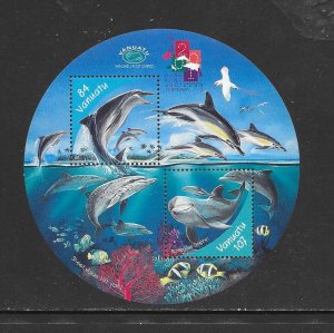 FISH - VANUATU #775a  DOLFINS  MNH