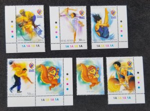 Malaysia XXI SEA Games 2001 Sport Bicycle Gymnastic Squirrel (stamp color MNH