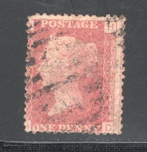 Great Britain 33, Plate #110.  Used, F,  CV $11.50  .....  2480051