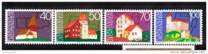 Liechtenstein 1975 European Architectural Heritage year Sc 572-575 MNH A2650