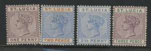 St. Lucia #29-32 Unused Single