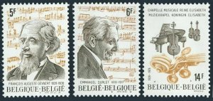 Belgium 1041-1043, MNH. Mi 2003-2005. Francois Auguste Gevaert, Emmanuel Durlet.