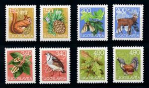 [79070] Yugoslavia 1978 Flora Fauna Squirrel Birds Plants  MNH