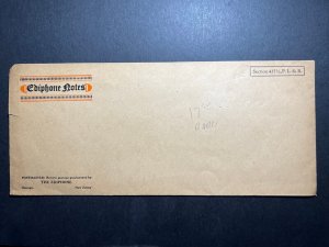 Unknown Year Ediphone Notes Orange New Jersey NJ Postal Stationery 2