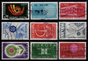 France 1960-1973 various Europa issues [Used]