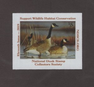 NDS11 - National Duck Stamp Collectors Society Stamp Single.  #02 NDS11