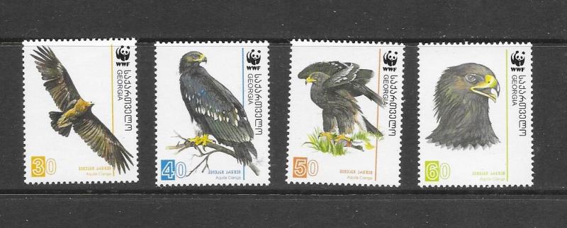 BIRDS - GEORGIA #412-15-PREDATORS  MNH