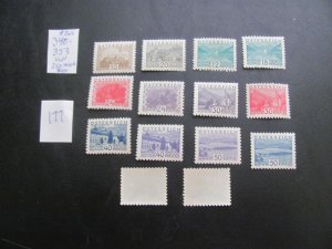 AUSTRIA 1932 VERY LIGHT HINGED #350 MNH SC 340-353 SET XF $225 (177)