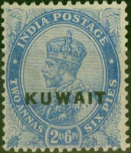 Kuwait 1923 2a6p Ultramarine SG5 Fine MM