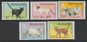 Montserrat SG 864 - 868 set of 5  MLH - Cats