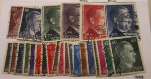 GERMANY, Scott: 526-527, 529, USED, Lot30, Cat $150.55