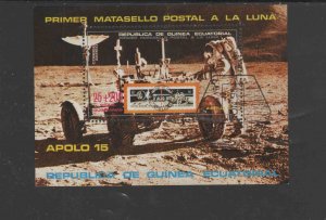 EQUATORIAL GUINEA  1972  APOLLO 15 MINT  VF NH  O.G CTO S/S (EQ61   )