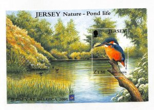 Jersey, Postage Stamp, #995 Mint NH,  2001 Bird, King Fisher